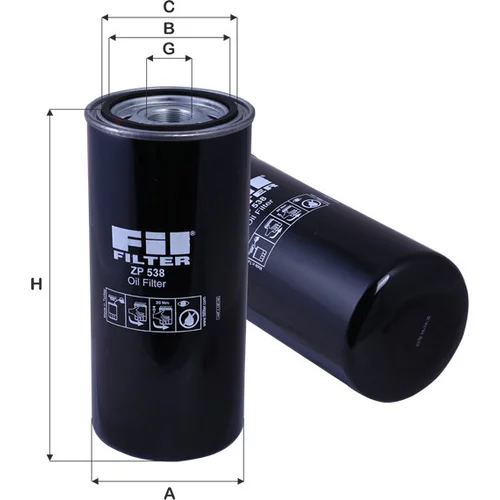 Olejový filter FIL FILTER ZP 538