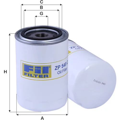 Olejový filter FIL FILTER ZP 549 C