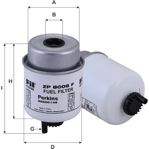 Palivový filter FIL FILTER ZP 8006 F