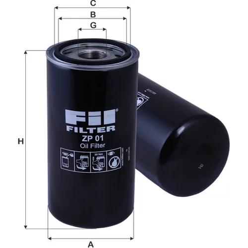 Olejový filter FIL FILTER ZP 01