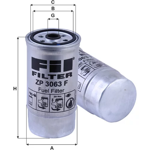 Palivový filter FIL FILTER ZP 3063 F