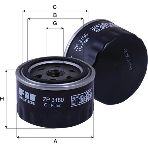 Olejový filter FIL FILTER ZP 3180