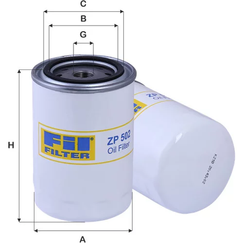 Olejový filter FIL FILTER ZP 502