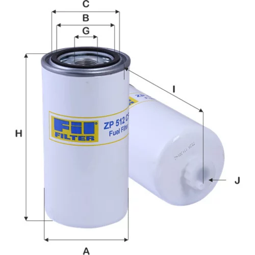Palivový filter FIL FILTER ZP 512 CF