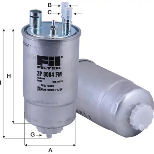 Palivový filter FIL FILTER ZP 8084 FM