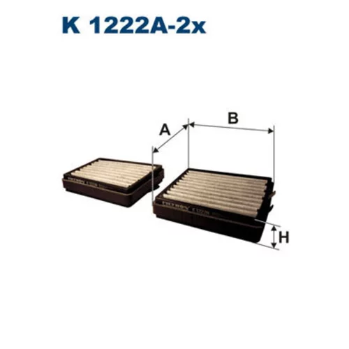 Filter vnútorného priestoru FILTRON K 1222A-2x