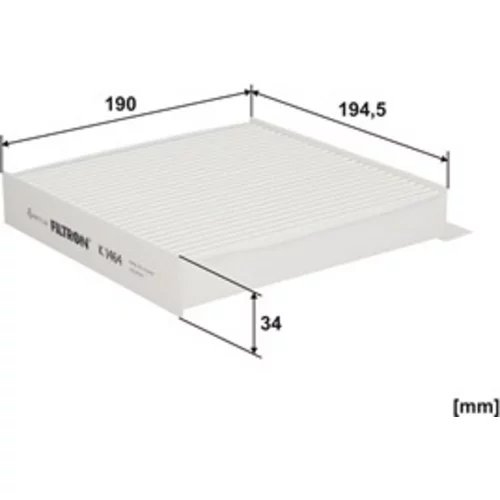 Filter vnútorného priestoru FILTRON K 1464