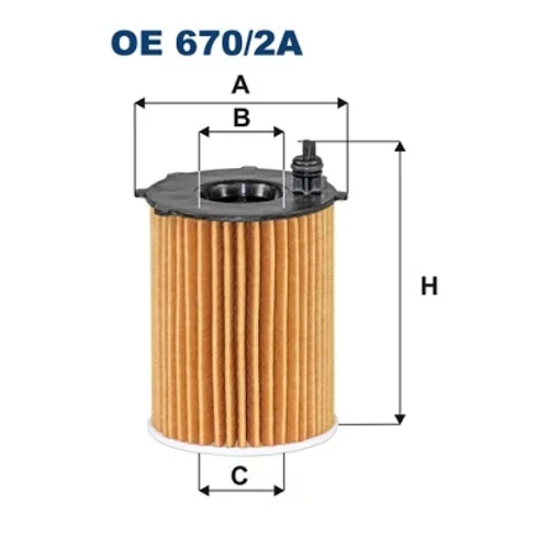 Olejový filter FILTRON OE 670/2A