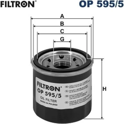 Olejový filter FILTRON OP 595/5