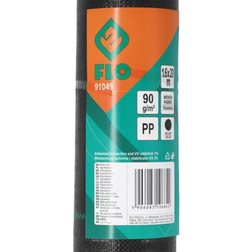 LÁTKA AGROTEX ČIERNA 1,6 X 20 VÁHA 90G/M2 /Flo/ - obr. 3