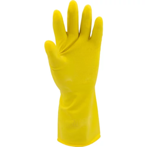 LATEXOVÉ RUKAVICE DO DOMÁCNOSTI VEĽKOSŤ 8 (M) /Flo/ - obr. 3