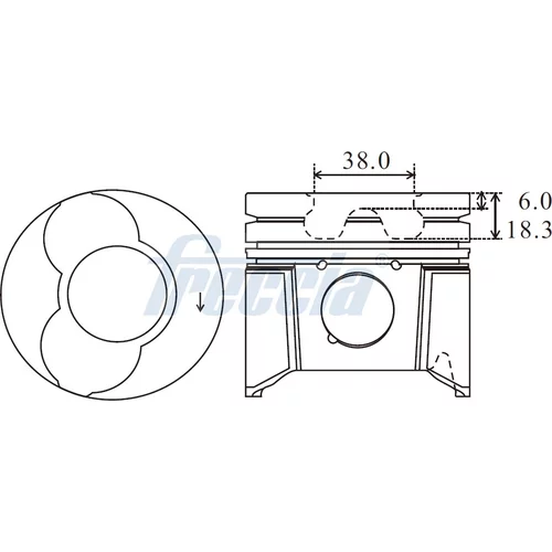 Piest FRECCIA FP23-107200