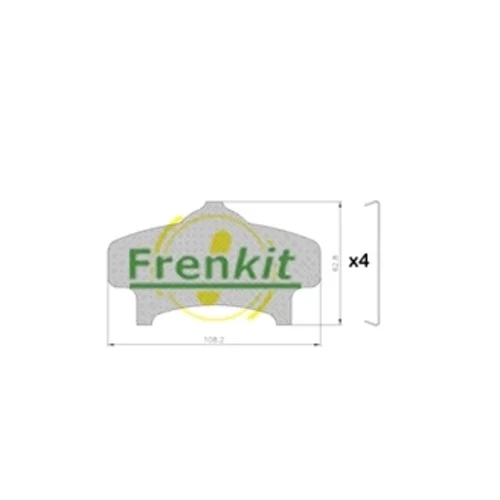 Fólia proti pískaniu, brzdové obloženie(nosná platňa) FRENKIT 940548
