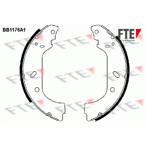 Sada brzdových čeľustí FTE 9100039