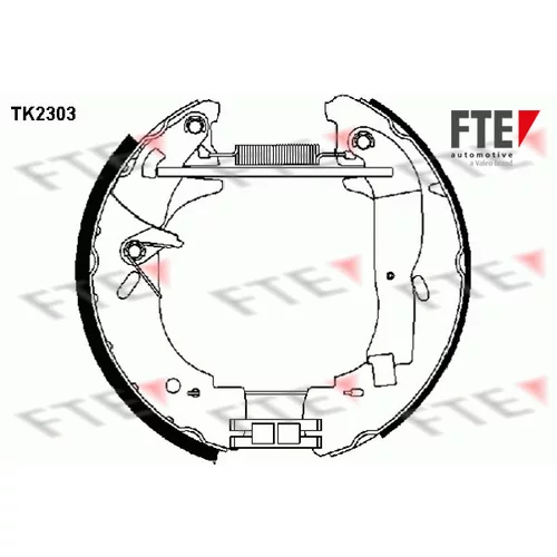 Sada brzdových čeľustí FTE 9110025
