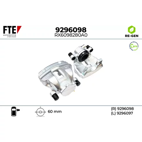 Brzdový strmeň FTE 9296098