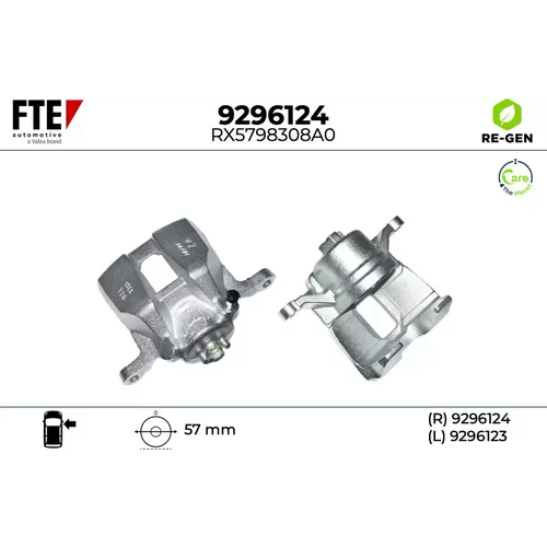 Brzdový strmeň FTE 9296124
