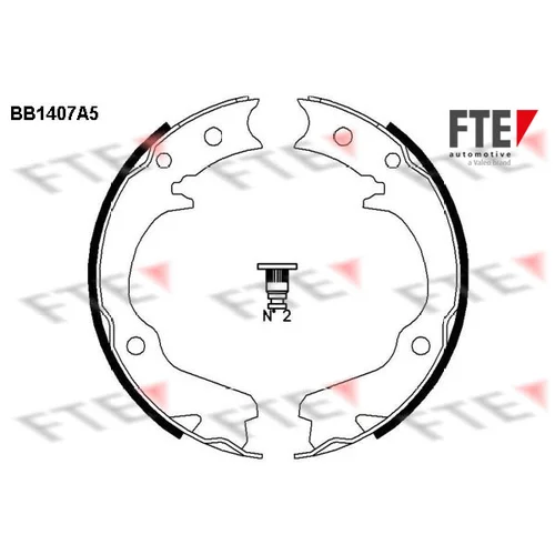 Sada brzd. čeľustí parkov. brzdy FTE BB1407A5