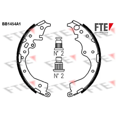 Sada brzdových čeľustí FTE BB1454A1