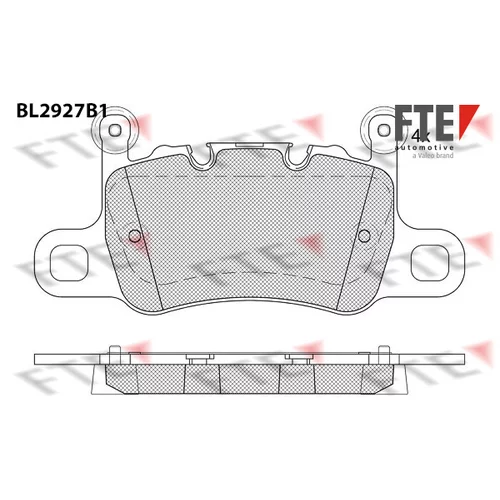 Sada brzdových platničiek kotúčovej brzdy FTE BL2927B1