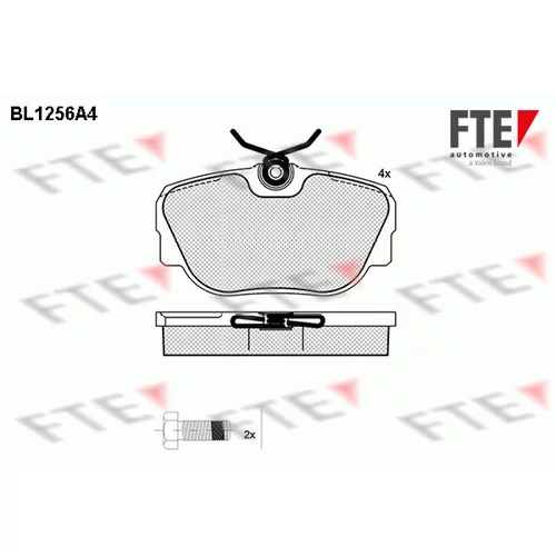 Sada brzdových platničiek kotúčovej brzdy FTE 9010079