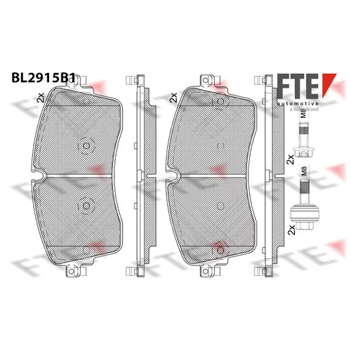 Sada brzdových platničiek kotúčovej brzdy FTE 9011158