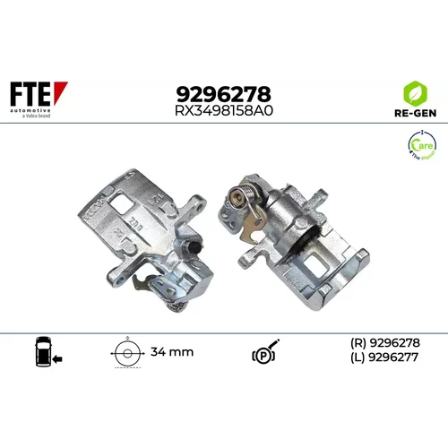 Brzdový strmeň FTE 9296278