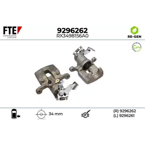 Brzdový strmeň FTE 9296262