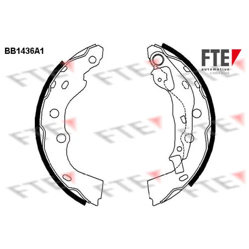 Sada brzdových čeľustí FTE BB1436A1