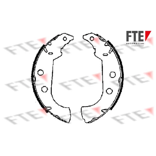 Sada brzdových čeľustí FTE 9100015