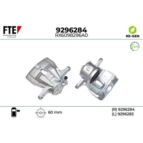 Brzdový strmeň FTE 9296284