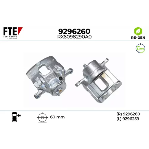 Brzdový strmeň FTE 9296260
