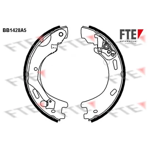 Sada brzd. čeľustí parkov. brzdy BB1428A5 /FTE/