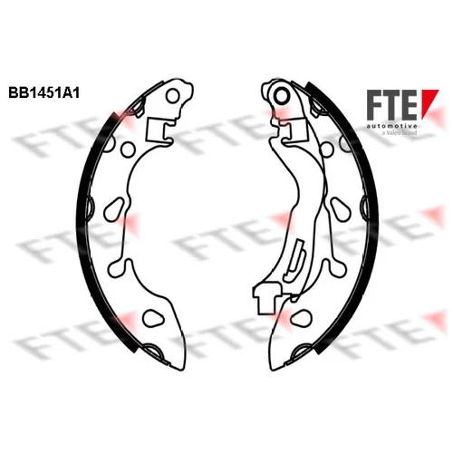 Sada brzdových čeľustí FTE BB1451A1