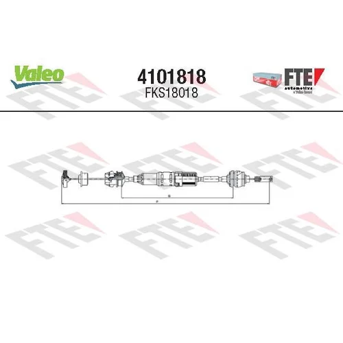Lanko ovládania spojky FTE 4101818