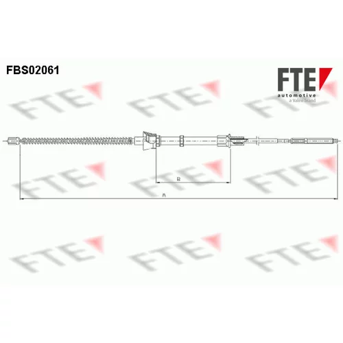 Ťažné lanko parkovacej brzdy FTE 9250063