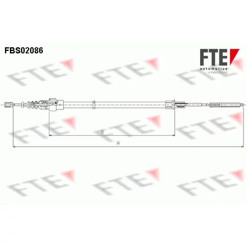 Ťažné lanko parkovacej brzdy FTE 9250086