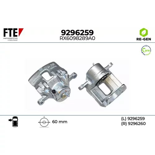 Brzdový strmeň FTE 9296259