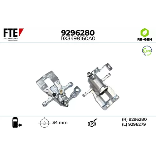 Brzdový strmeň FTE 9296280