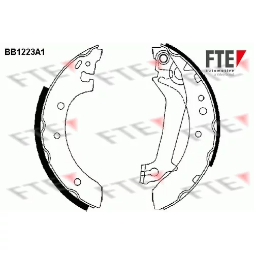 Sada brzdových čeľustí FTE BB1223A1