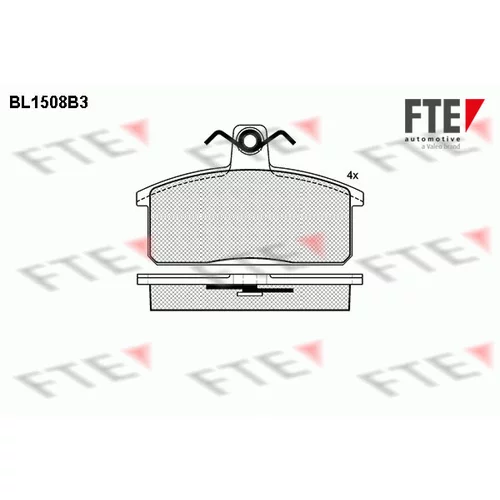 Sada brzdových platničiek kotúčovej brzdy FTE BL1508B3