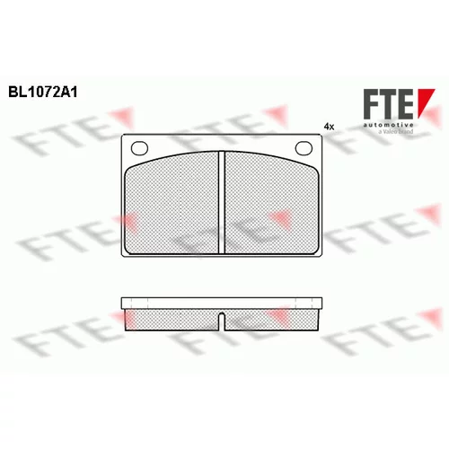 Sada brzdových platničiek kotúčovej brzdy FTE 9010023