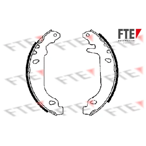 Sada brzdových čeľustí FTE 9100024