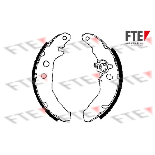 Sada brzdových čeľustí FTE BB1102A2