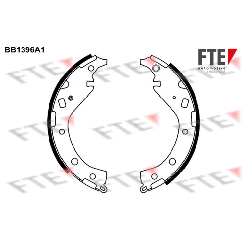 Sada brzdových čeľustí FTE BB1396A1