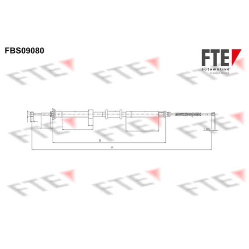 Ťažné lanko parkovacej brzdy FTE FBS09080