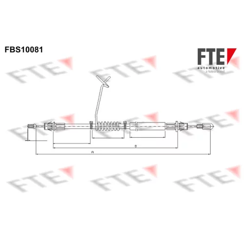 Ťažné lanko parkovacej brzdy FTE FBS10081
