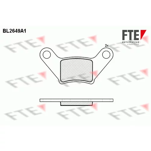 Sada brzdových platničiek kotúčovej brzdy FTE 9011084