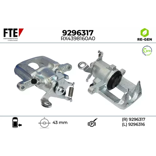 Brzdový strmeň FTE 9296317