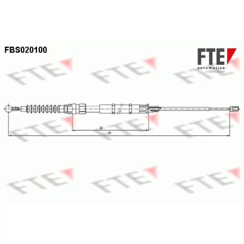 Ťažné lanko parkovacej brzdy FBS020100 /FTE/